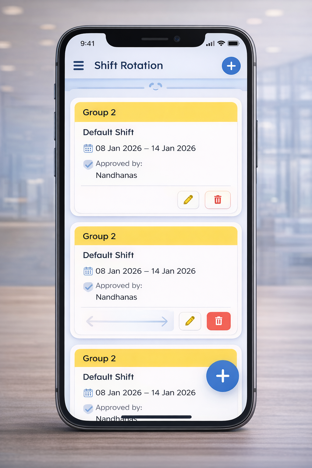 Shift Approval Workflow